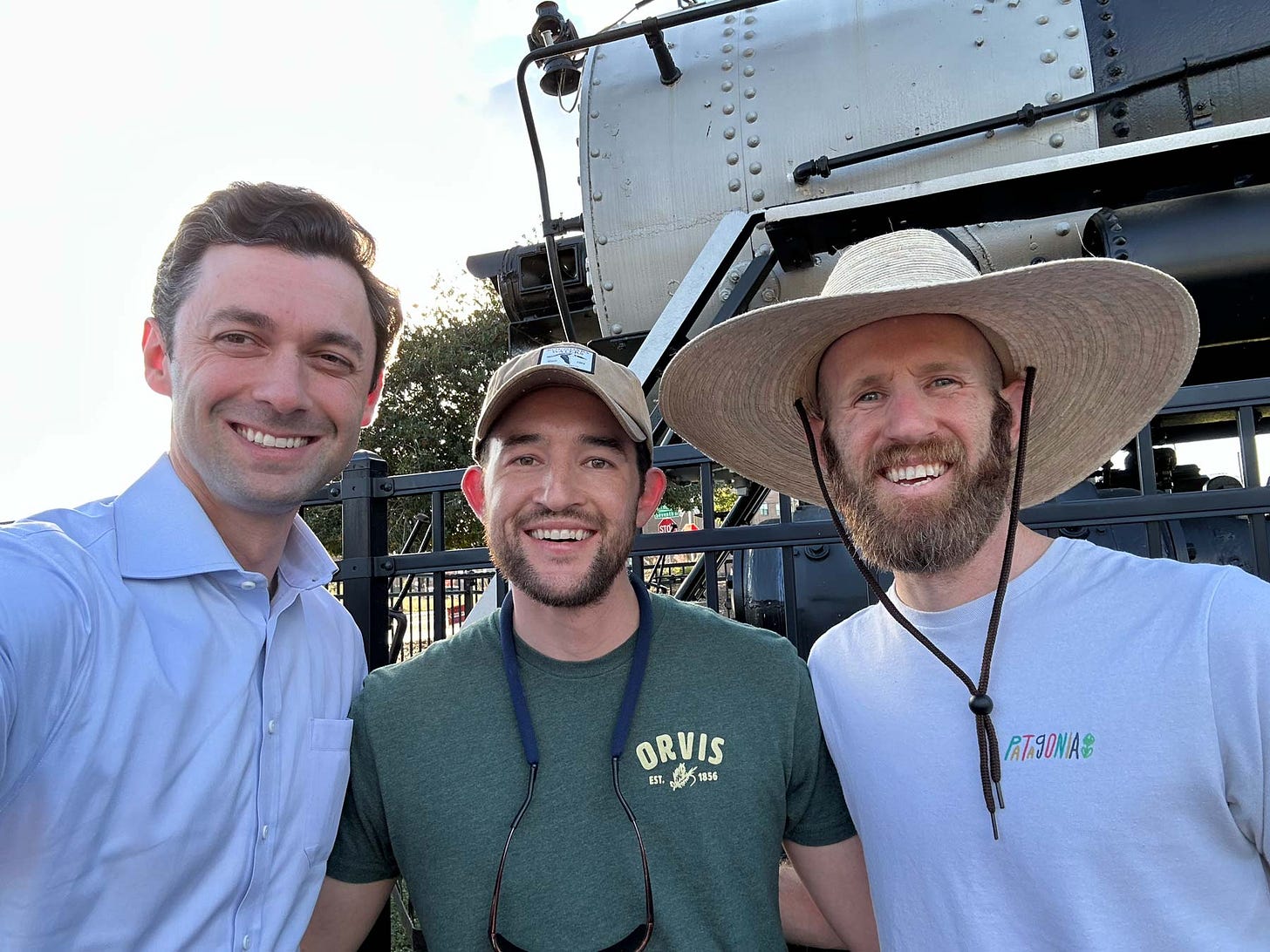 The Pattiz Brothers with Senator Jon Ossoff