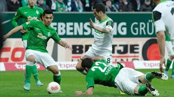 werder breman vs wolfsburg soccer 2015 images