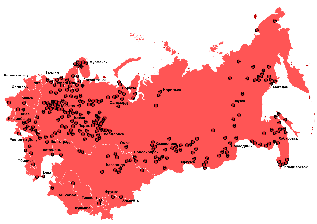 Gulag Location Map.svg