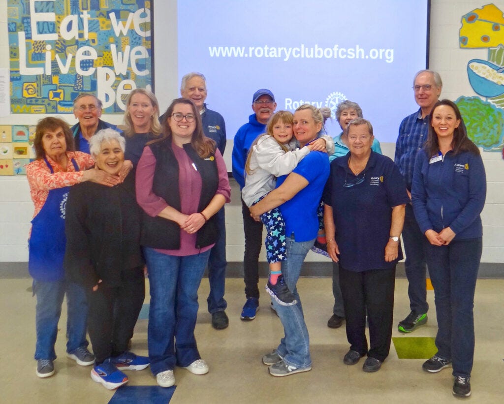 Members of Rotary Club of Charlotte-Shelburne-Hinesburg.