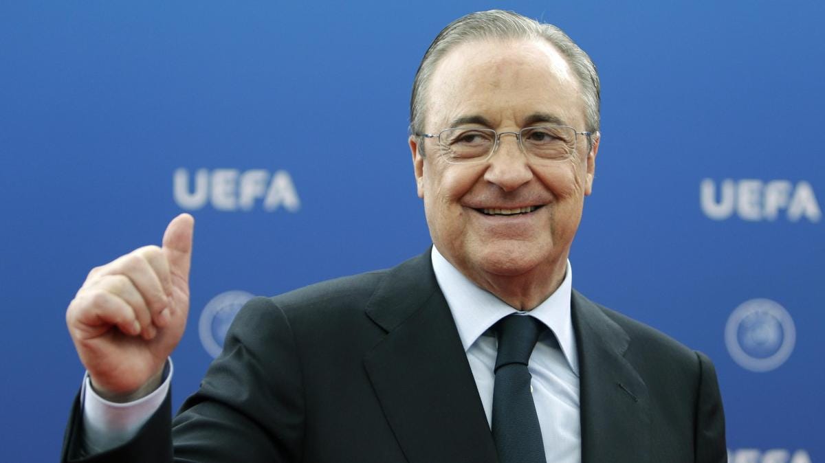 Real Madrid president Florentino Perez: State-owned clubs seriously  compromise football's future