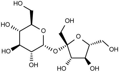 Molecular Formula for Sugar (Sucrose)