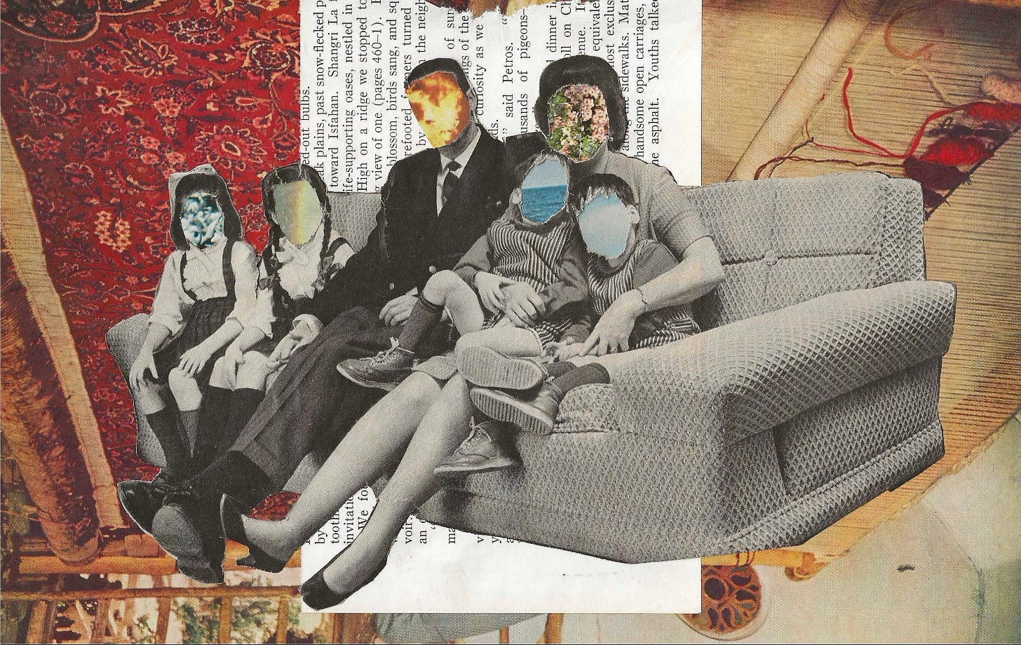 Family Tradition collage by Maria Pianelli Blair 