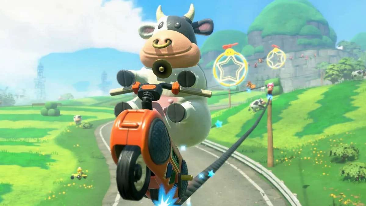 Mario Kart World cow