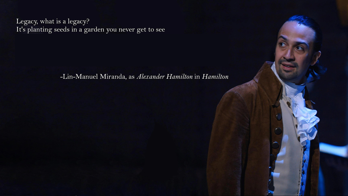 Lin Manual Miranda as Alexander Hamilton