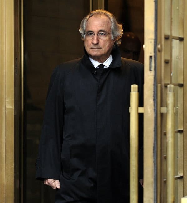 Bernie Madoff, Architect of Largest Ponzi Scheme in History, Dead at 82 -  The New York Times