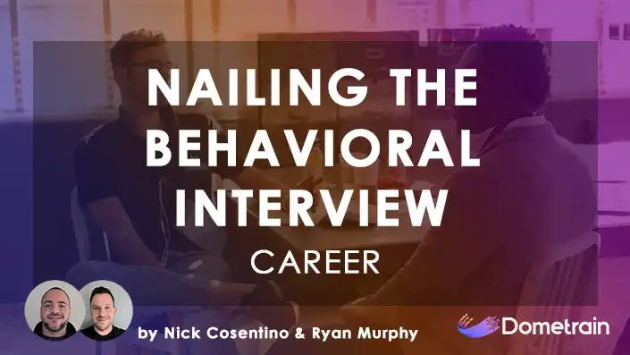 Courses - Dometrain - Nailing The Behavioral Interview in Big Tech