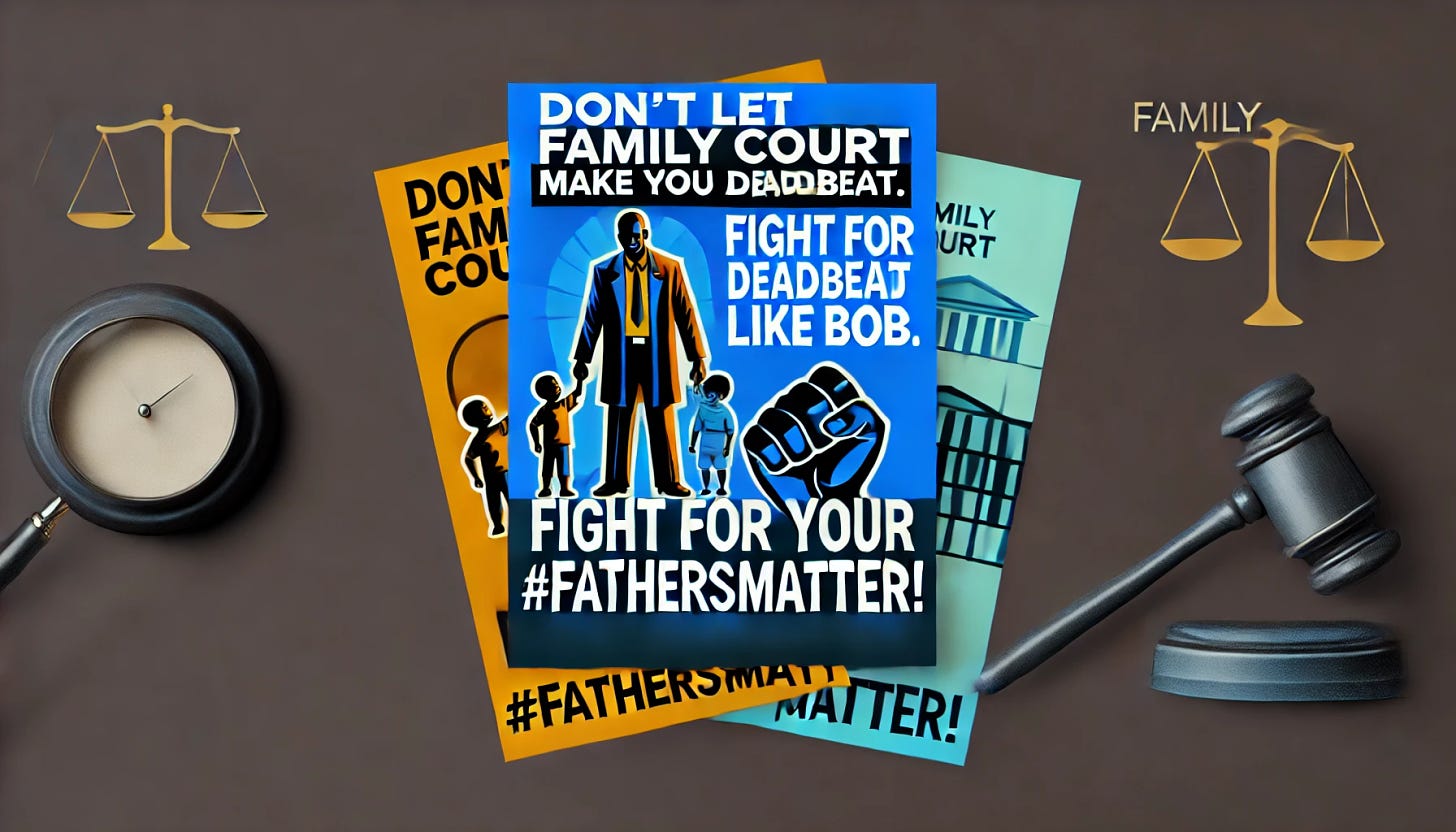 # Don't Let Family Court Make You a Deadbeat Like Bob. Fight for Your Children. #FathersMatter!