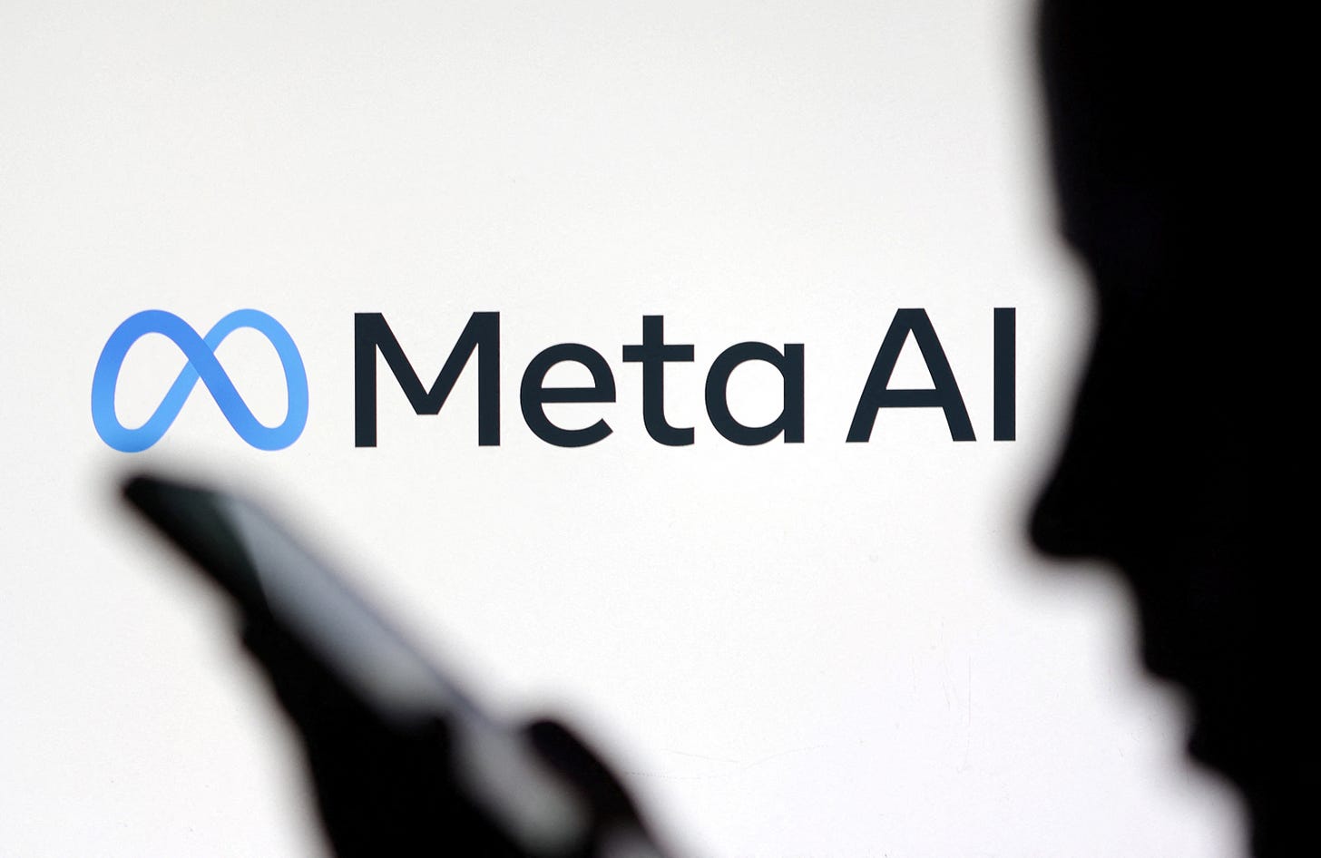 Illustration shows Meta AI logo