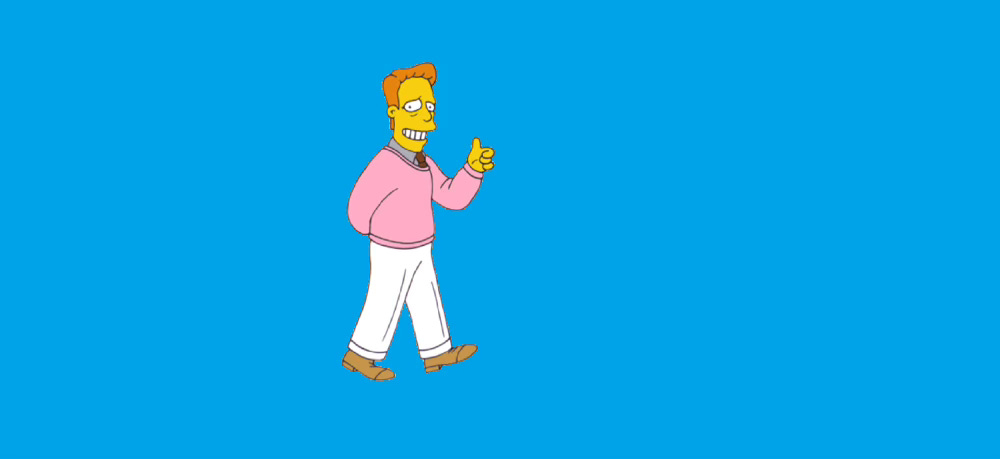 Troy McClure of The Simpsons giving an exceedingly confident thumbs up.