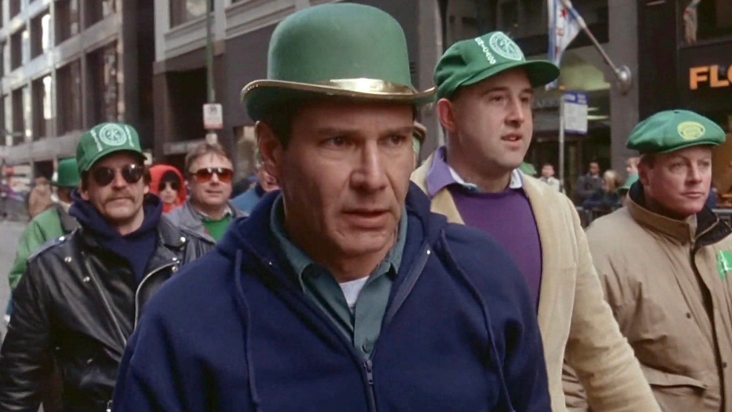 The World is Not a Goldeneye on X: "The Fugitive is a St. Patrick's Day  film and turns 30 this year. Time to watch this again this week to see Harrison  Ford