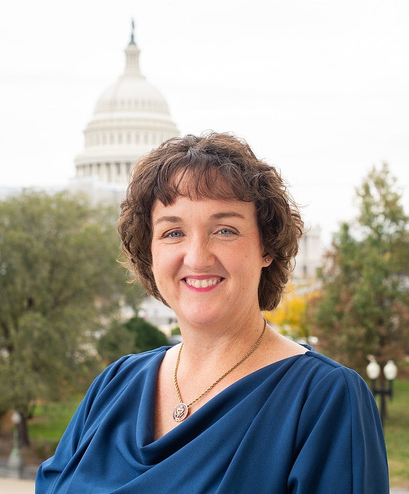 Katie Porter outside the US Capitol