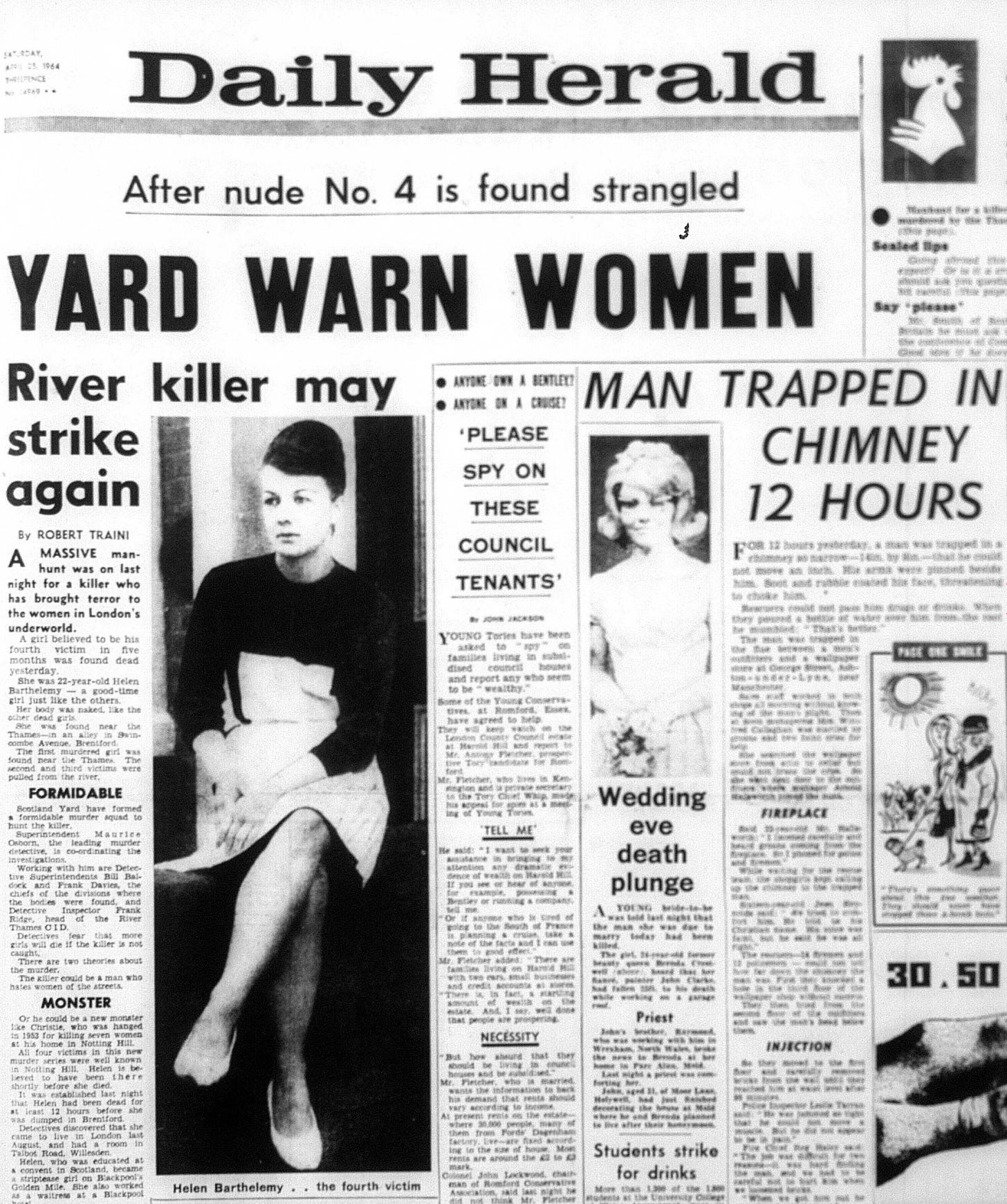 Daily Herald on Barthelemy murder 1964
