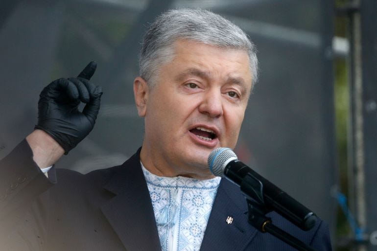 Ukraine accuses former president Poroshenko of treason