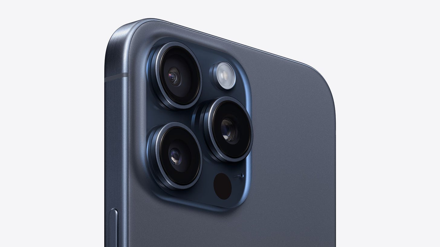 Blue Titanium iPhone 15 Pro color