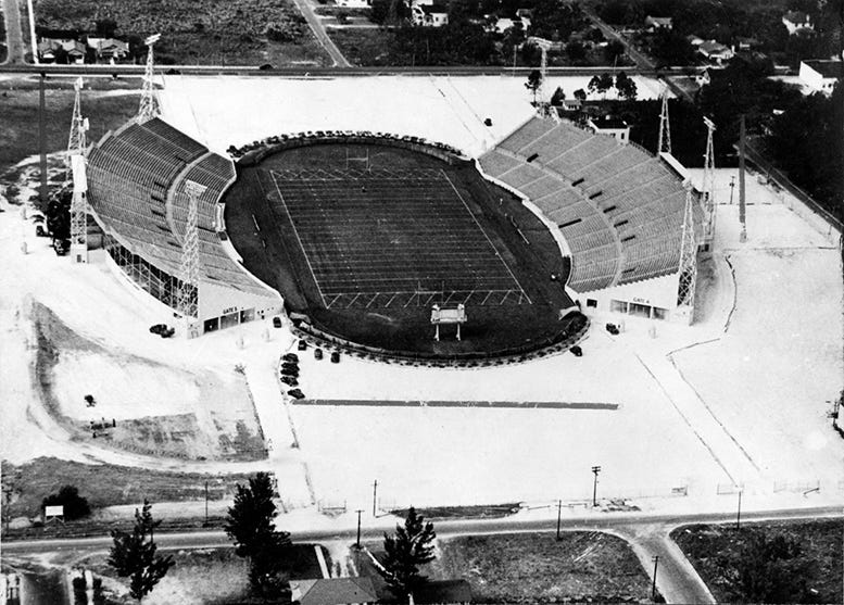 Roddy Burdine Stadium, aka the Orange Bowl, in 1937.