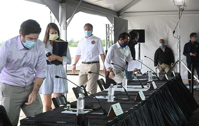 Governor Andrew M. Cuomo Delivers His Daily Coronavirus Briefing from Jones Beach on Memorial Day Weekend