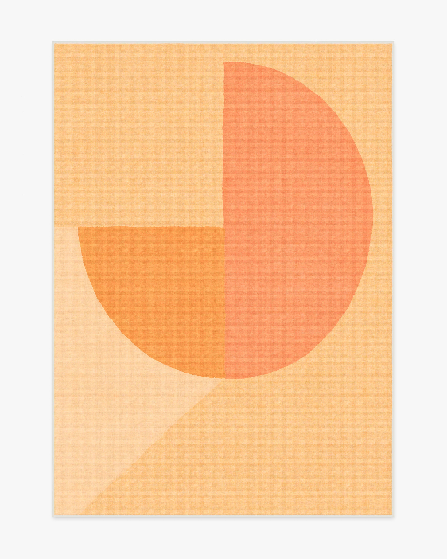 Pantone Peach Fuzz Pop Divide Tufted Rug