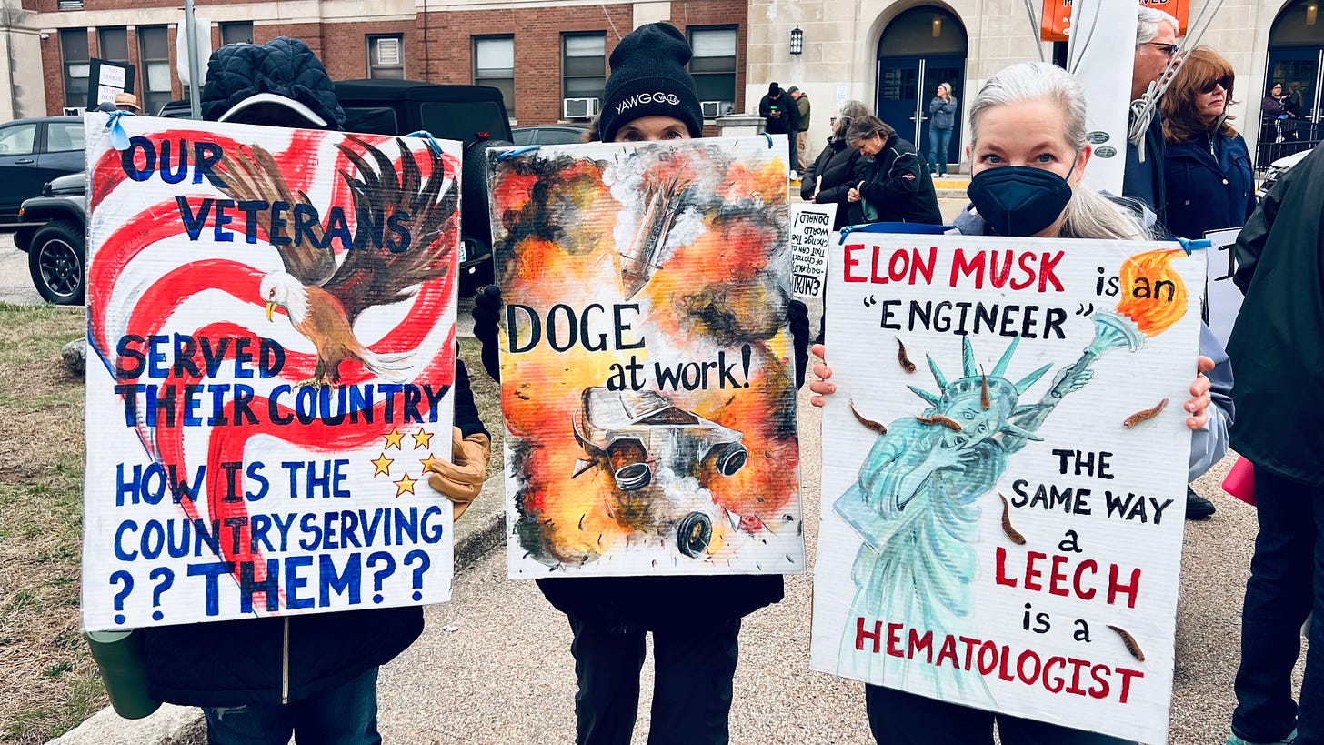 Steve Ahlquist: Thousands take to the streets of Providence to protest the Trump/Musk Administration 15 https%3A%2F%2Fsubstack post media.s3.amazonaws.com%2Fpublic%2Fimages%2Ff77e2e48 6ad6 4b05 892f