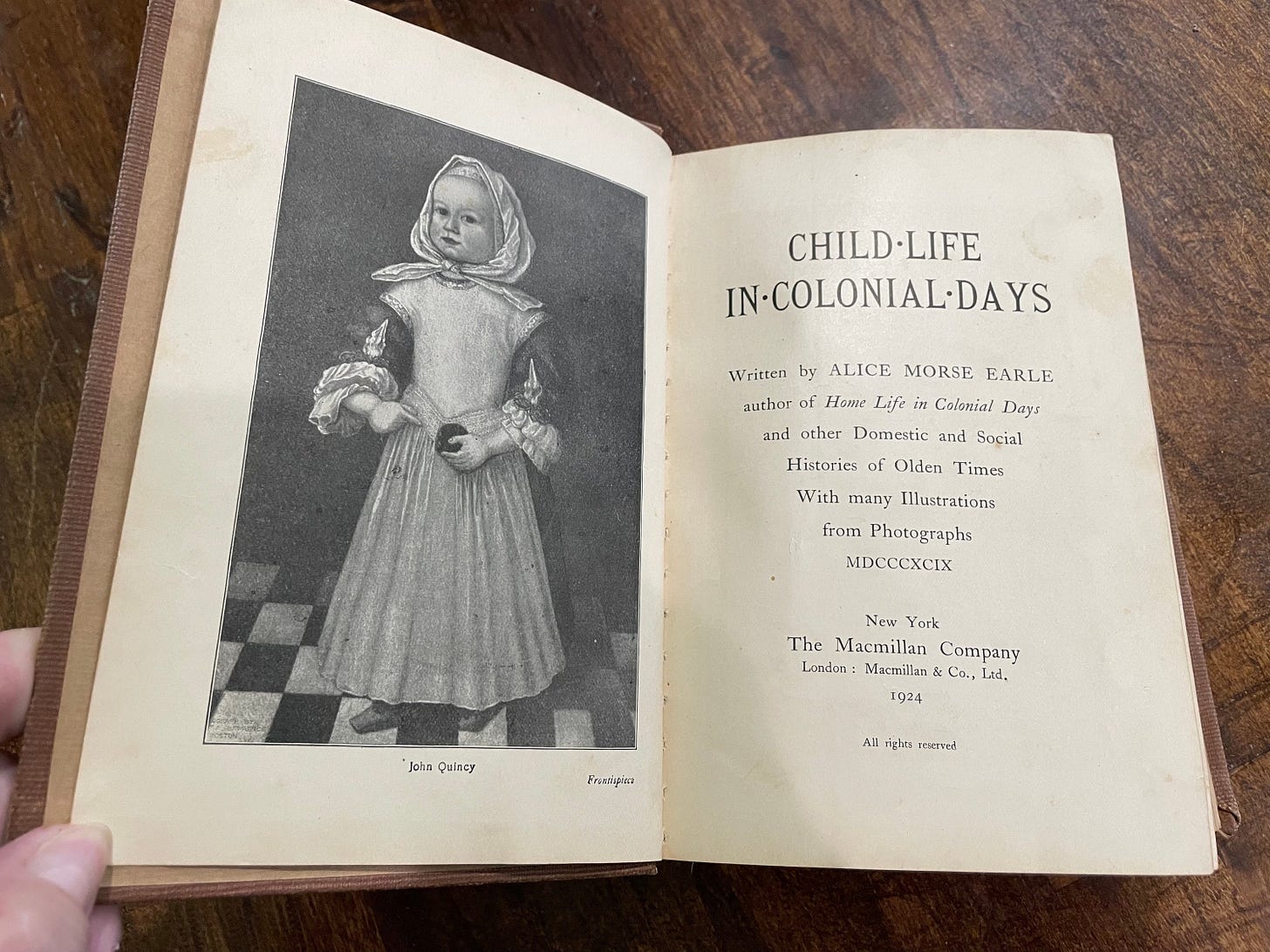 1924 Child Life of the Colonial Days HB - Etsy