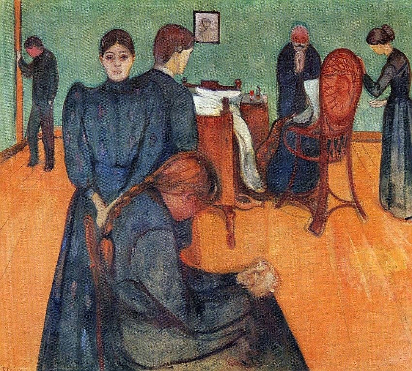 “Death in the Sickroom” (1895) © Edvard Munch 