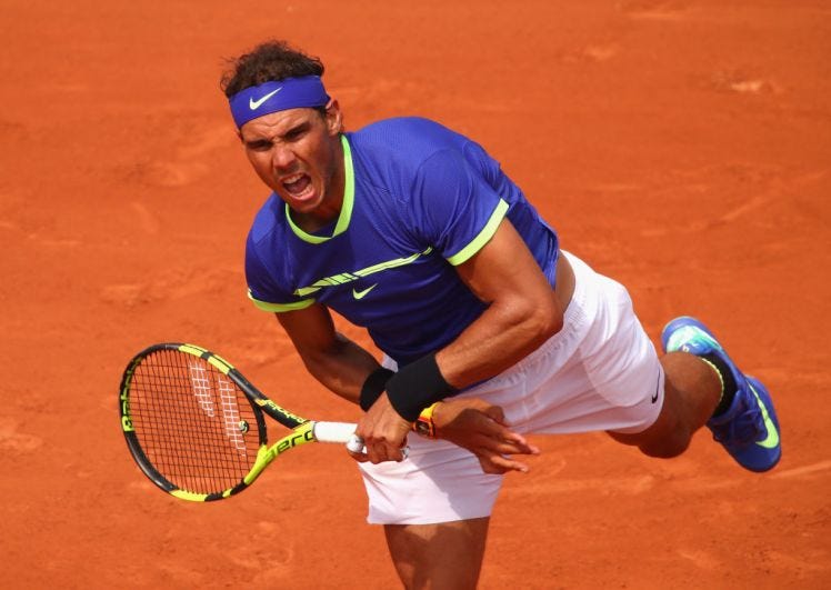 rafeal nadal wins french open round