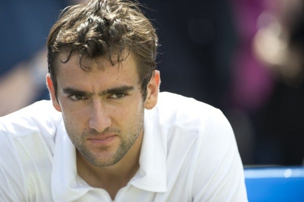 Marin Cilic of Croatia as David Nalbandi