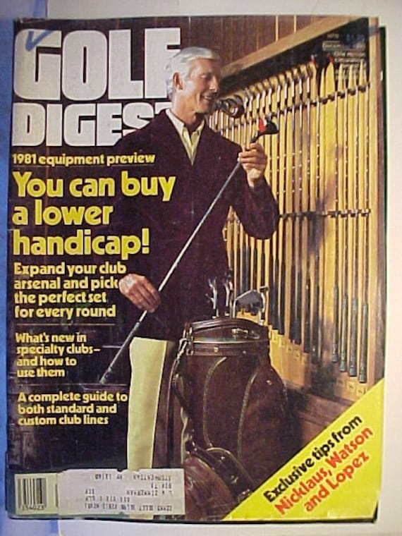 December 1980 GOLF Digest Golf Magazine, With 1981 Golf Eguipment on the  Cover ,country Club Decor ,vintage Golf Clubs, Balls, Birthday Gift - Etsy