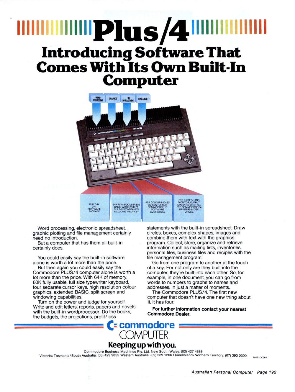 From the December 1985 issue of Australian Personal Computer magazine