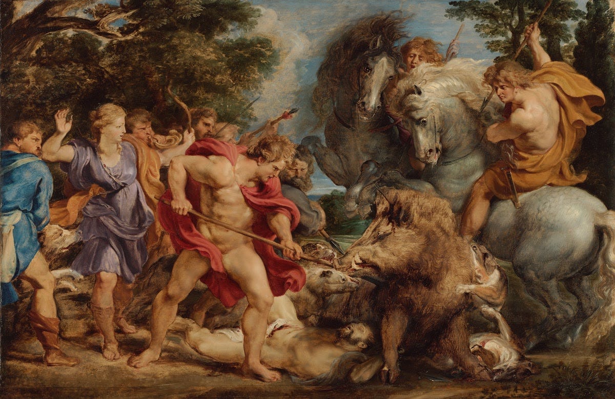 The Calydonian Boar Hunt - Peter Paul Rubens — Google Arts & Culture