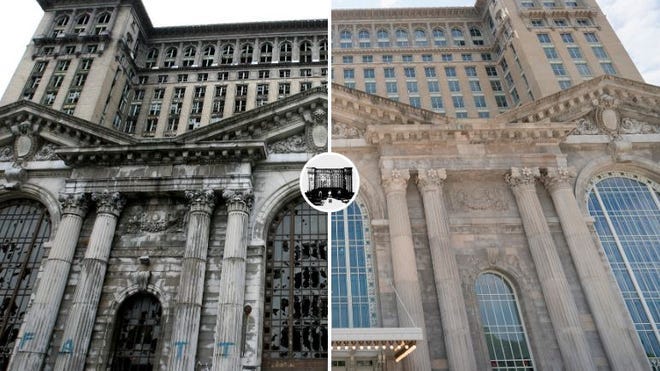 Michigan Central Station renovation: Before-and-after photos