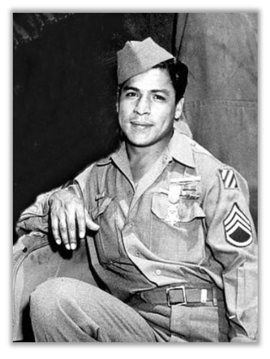 headshot of adams wearing his medal