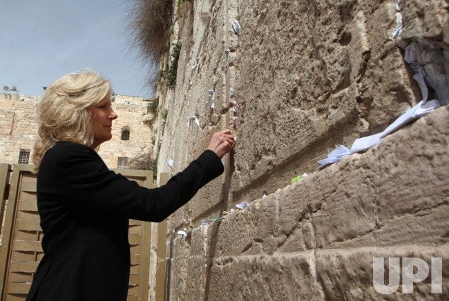 U.S. Vice President Joe Biden and wife Jill visit Israel