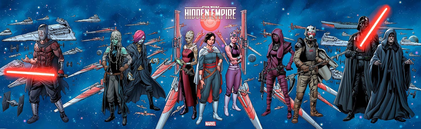 Lady Qi'ra, Darth Vader, the Knights of Ren, and More Come Together on  Steven Cummings' Connecting 'Star Wars: Hidden Empire' Variant Covers |  Marvel