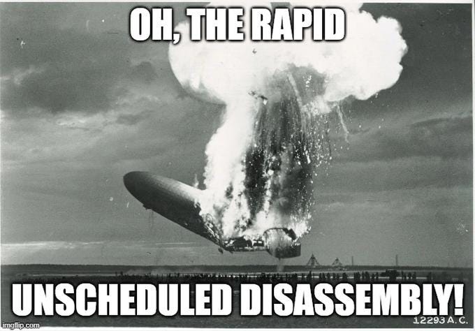 Rapid Unscheduled Disassembly | Know Your Meme