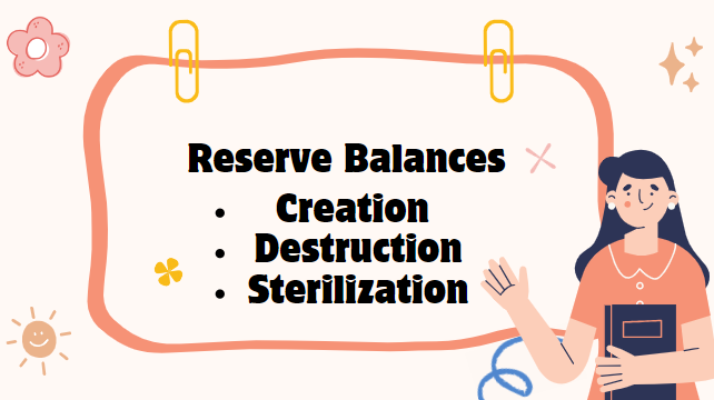 Creation, Destruction and Sterilization of Reserves on the Fed Balance Sheet