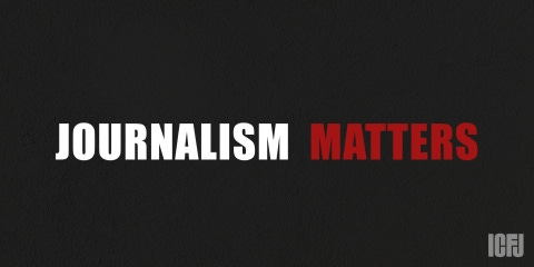 May be a graphic of text that says 'JOURNALISM MATTERS ICFJ'