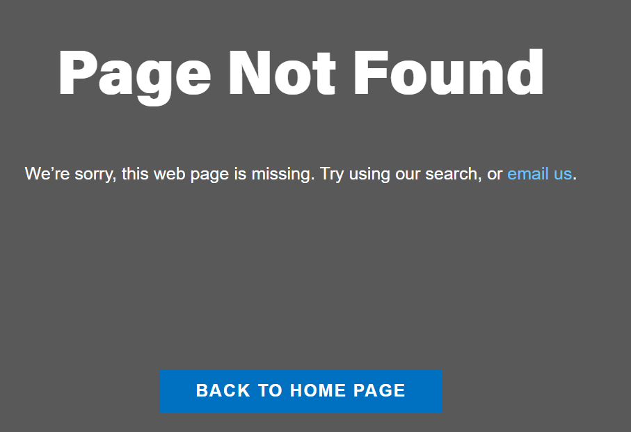 Page Not Found