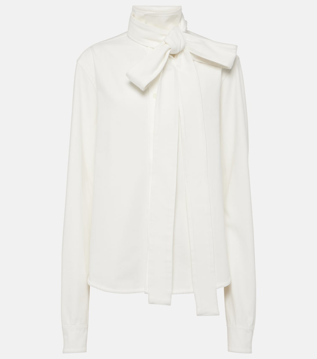 Bow-detail cotton blouse | Loewe
