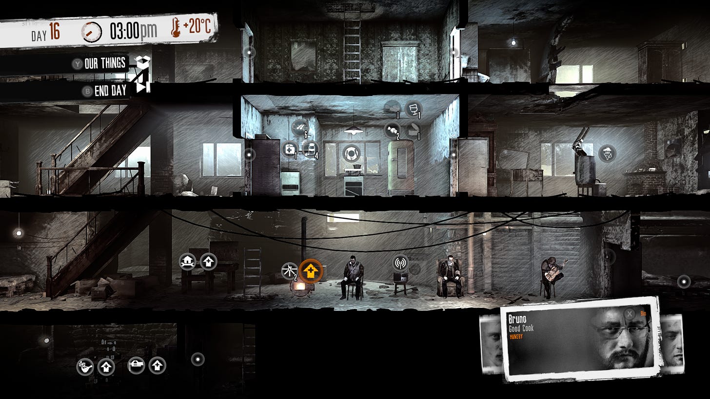 The shelter in This War of Mine