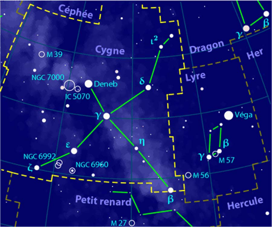 Cygnus Constellation Map (CC BY-SA 3.0) Cygnus Constellation Map (CC BY-SA 3.0)
