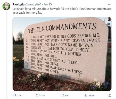 Let's Talk 10 Commandments
