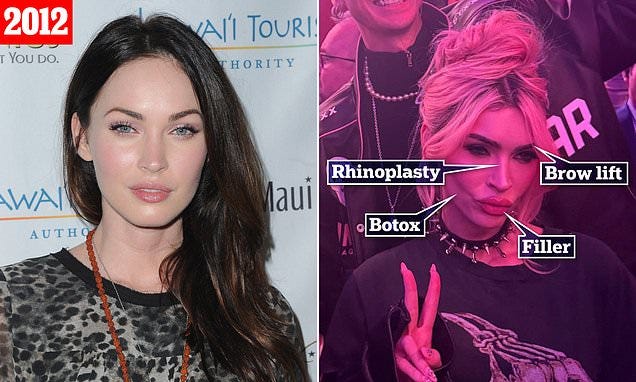 As Megan Fox stuns fans with her dramatic transformation, plastic surgeons  reveal lengthy list of procedures they believe caused the actress'  'unrecognizable' appearance at the Super Bowl | Daily Mail Online