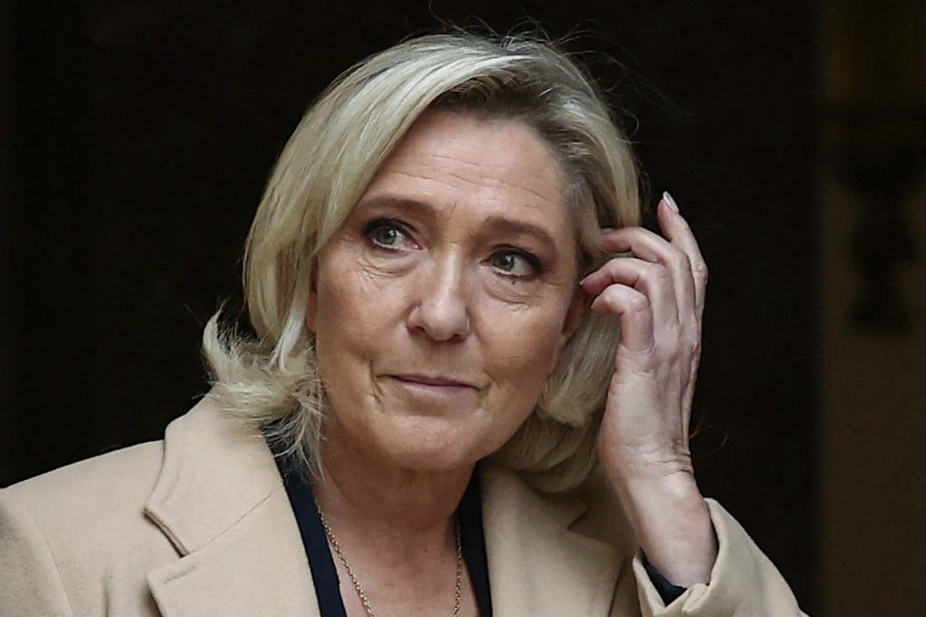 France's far-right Marine Le Pen threatens to bring down government over  planned budget | South China Morning Post