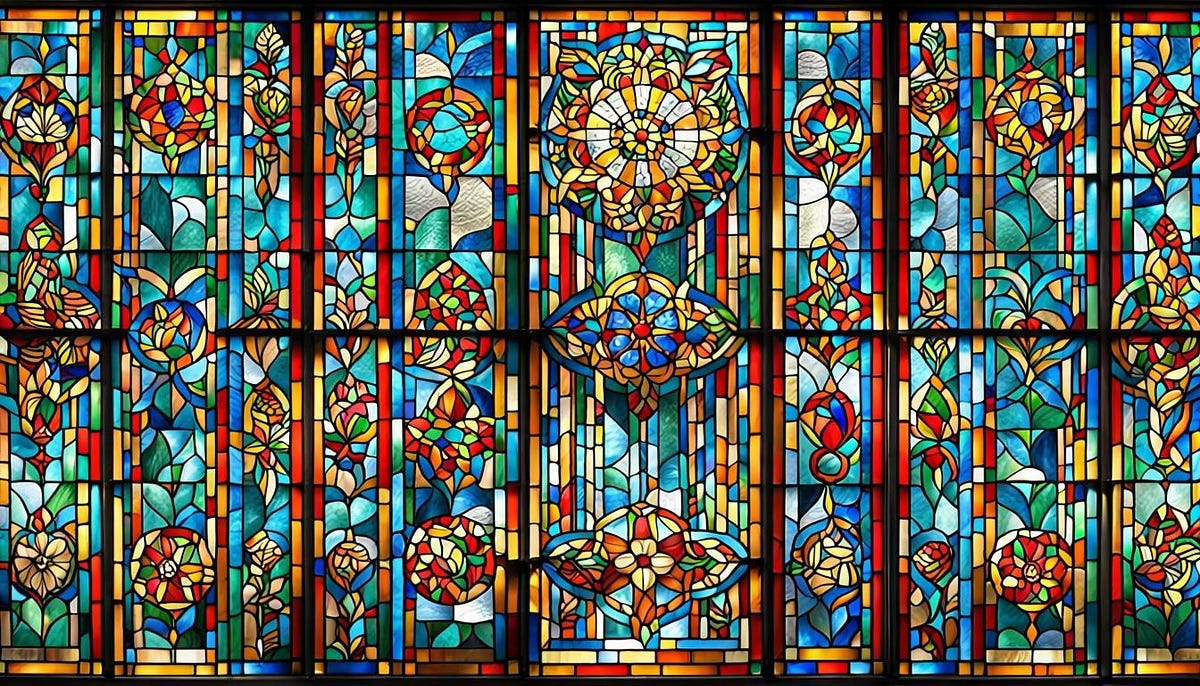 Stained glass panels