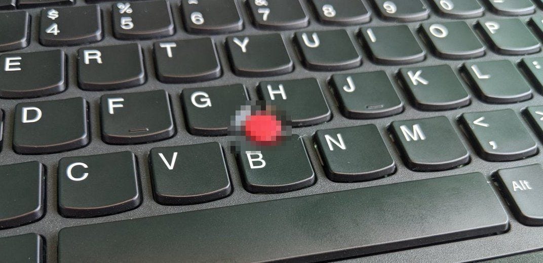 Thinkpad's famous pointing stick now illegal to use in public