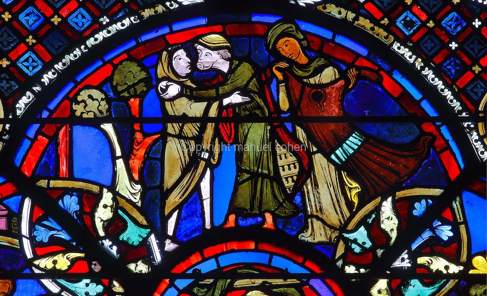 Stained glass window, Ambulatory, Bourges Cathedral, Bourges, Centre Val de  Loire, France | Manuel Cohen