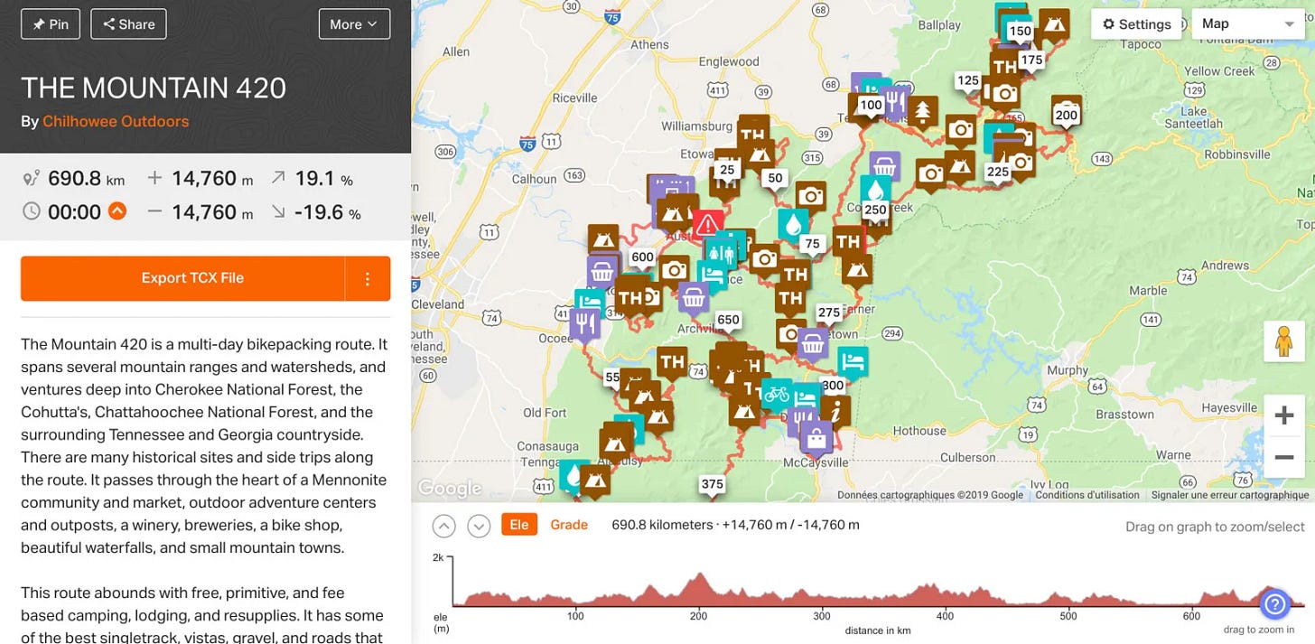 The Mountain sur RWGPS The Mountain sur RWGPS
