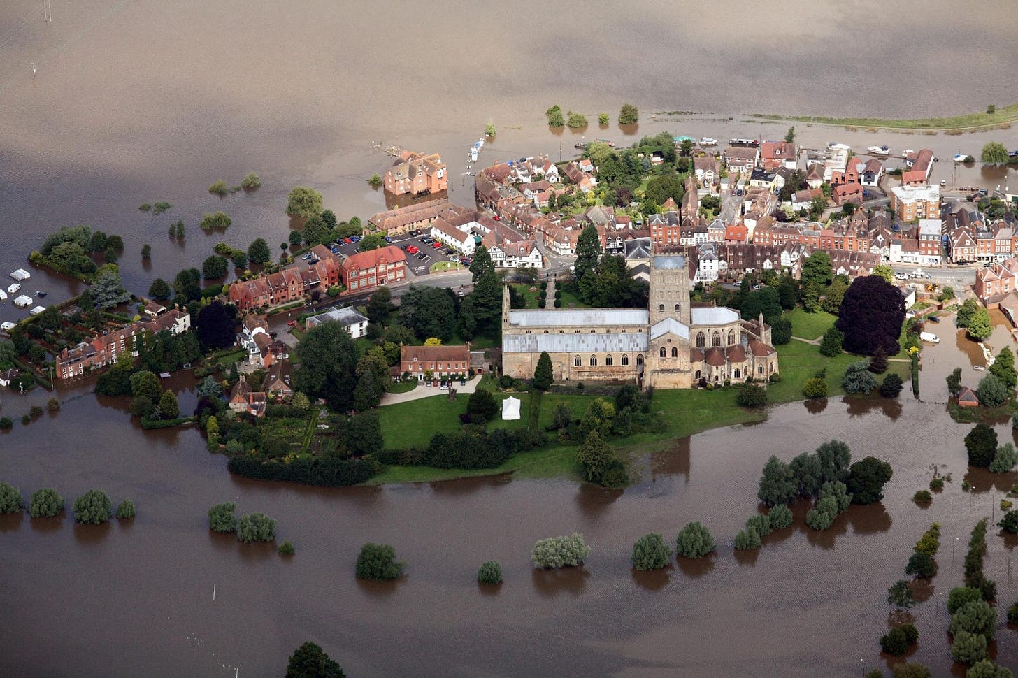 Britain from the Air - Tewkesbury Floods