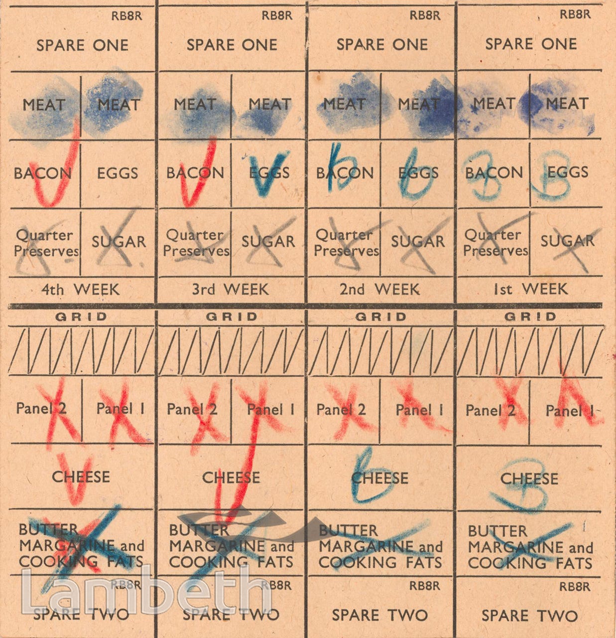 RATION CARD: WORLD WAR II